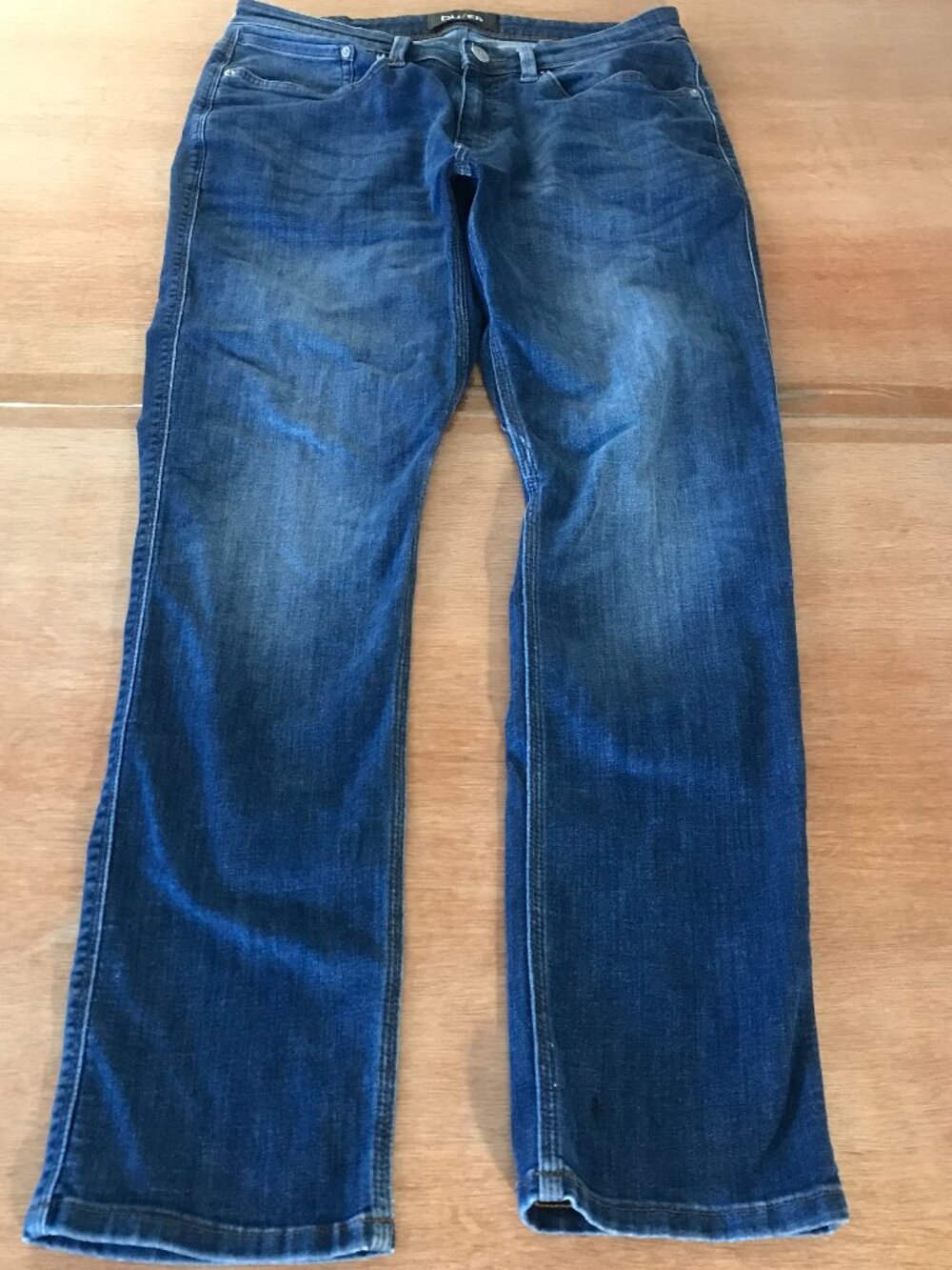 DU/ER L2X Relaxed Taper Jeans Men 32x30 Blue Low Rise Medium Wash Stretch 19788